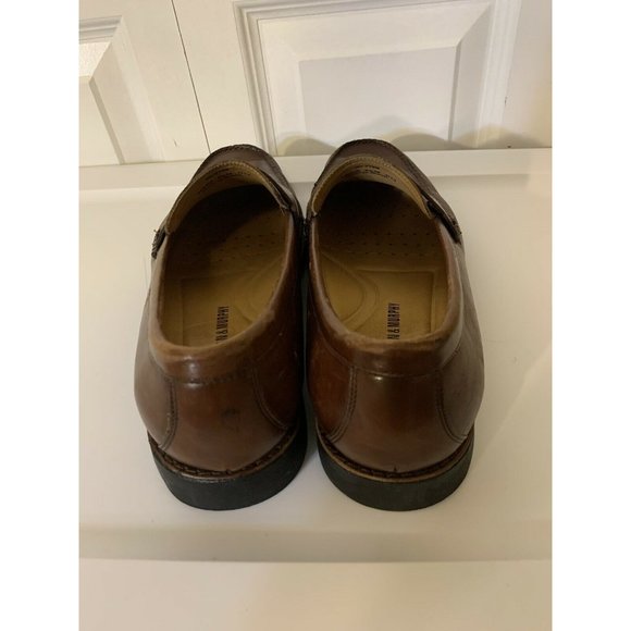 Johnston & Murphy Men’s Sz 9 1/2 M‎ Ainsworth Brown Sheepskin Penny Loafer Shoe - Picture 5 of 9